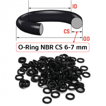 O-Ring NBR Cross Section 6-7 mm