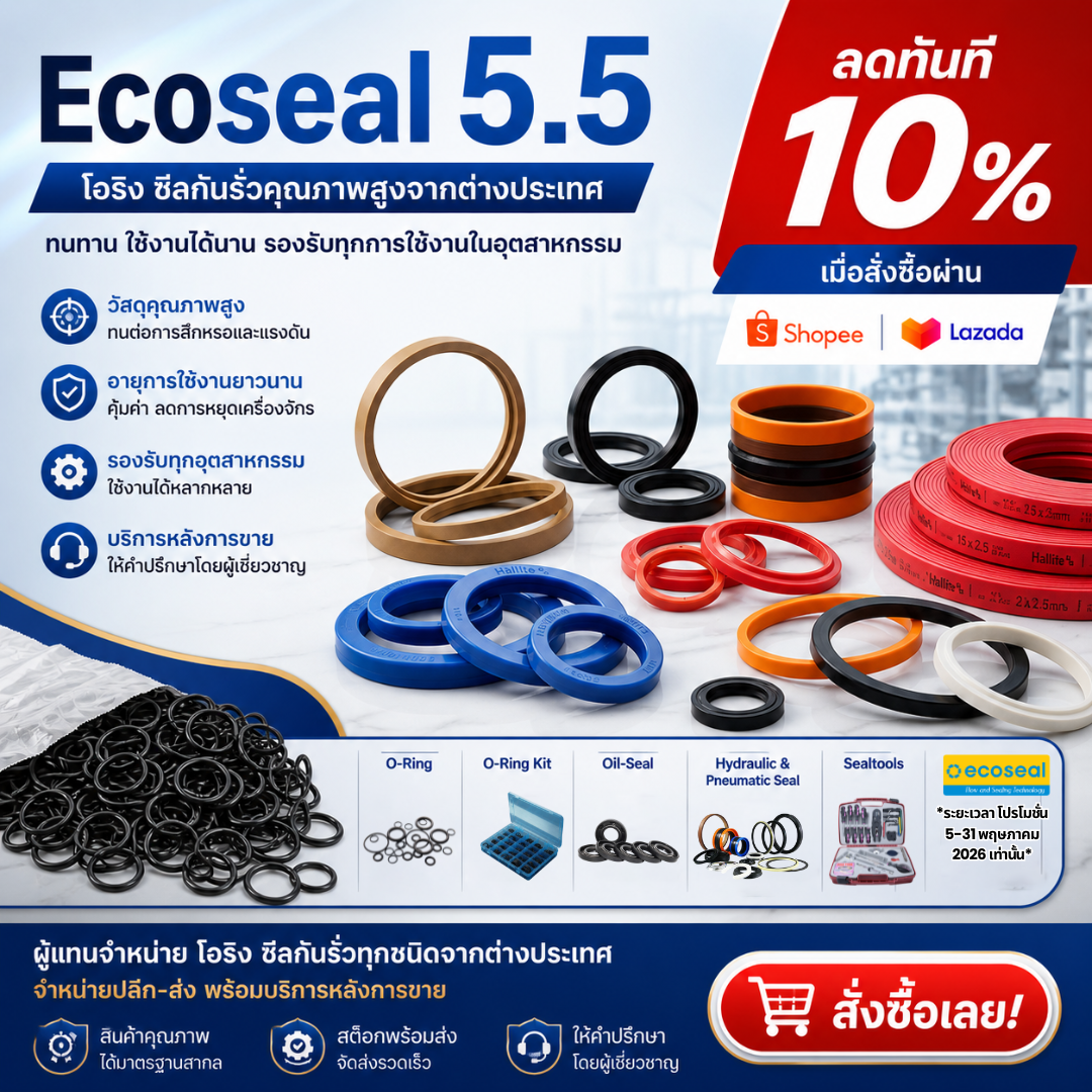 Ecoseal 5.5 ลด 10% วันนี้-30 พ.ค.2569 เท่านั้น